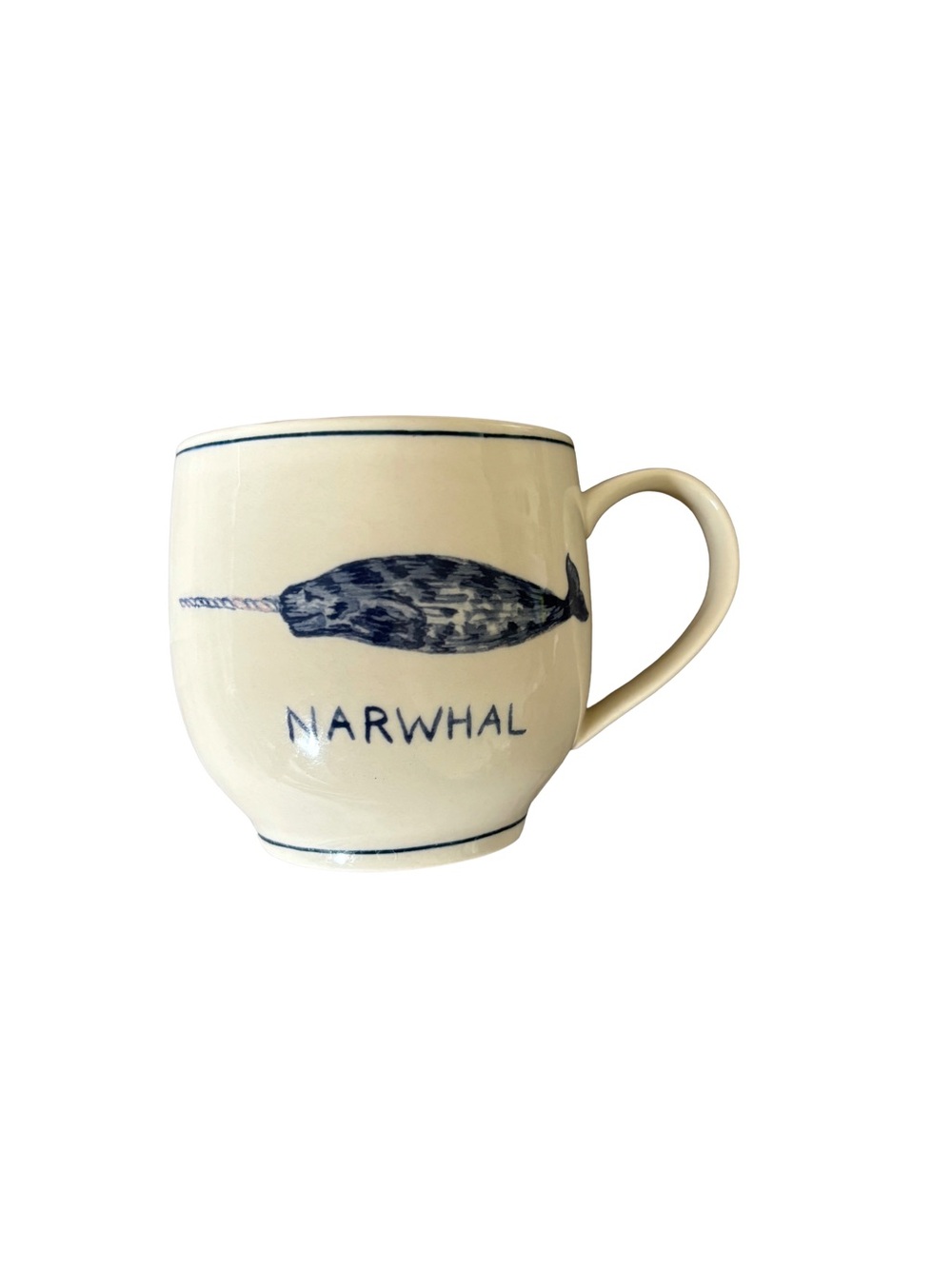 Anthropologie Molly Hatch Narwhal Mug Collectible Rare Retired